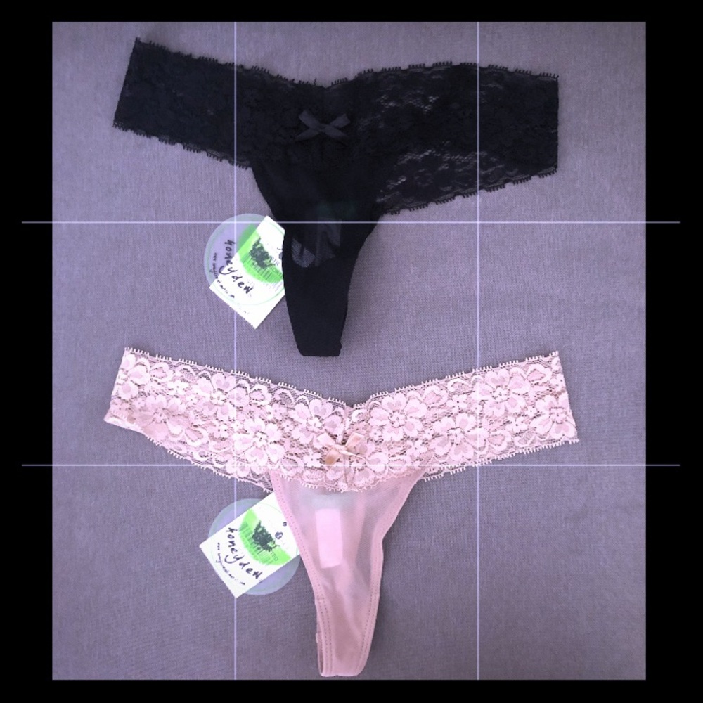 2 Pairs Honeydew Intimates Thongs